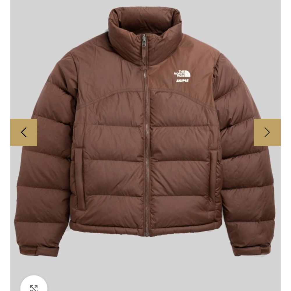 The North Face x SKIMS Chocolate Brown Puffer Jacket